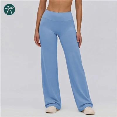 Pantaloni fitness a gamba larga